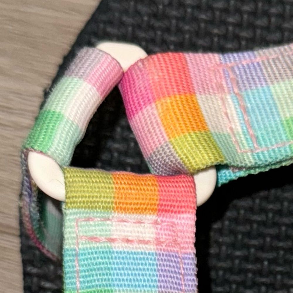 Rainbow Plaid Summer Sporty Sandals - Picture 4 of 9